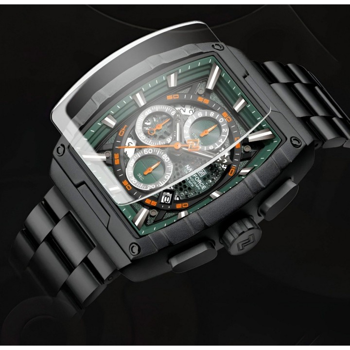 Reloj Naviforce Casual Nf8066 Crono Hombre Acero+ Estuche