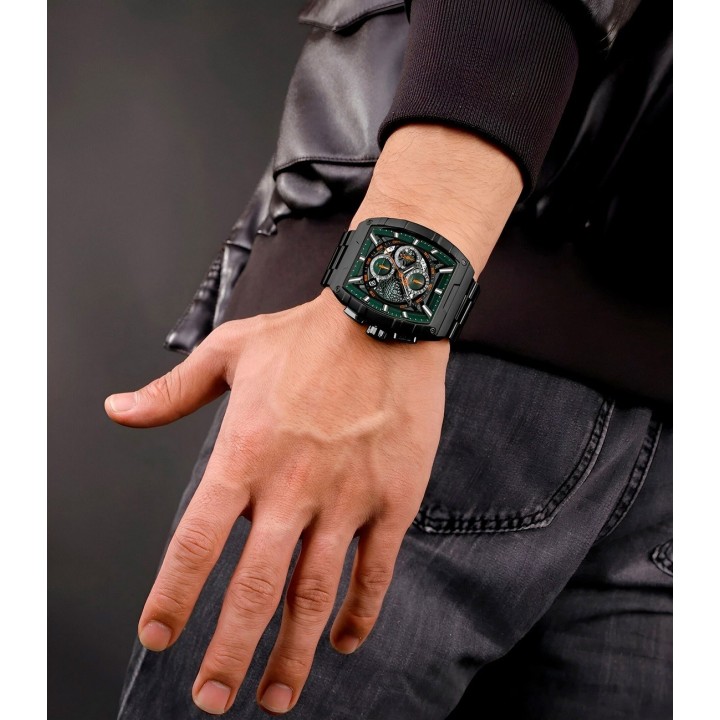 Reloj Naviforce Casual Nf8066 Crono Hombre Acero+ Estuche