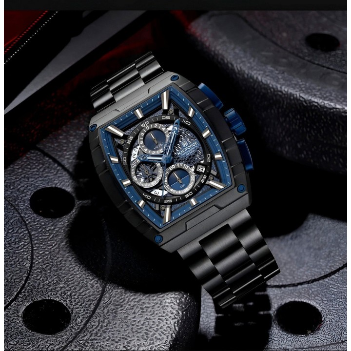 Reloj Naviforce Casual Nf8066 Crono Hombre Acero+ Estuche