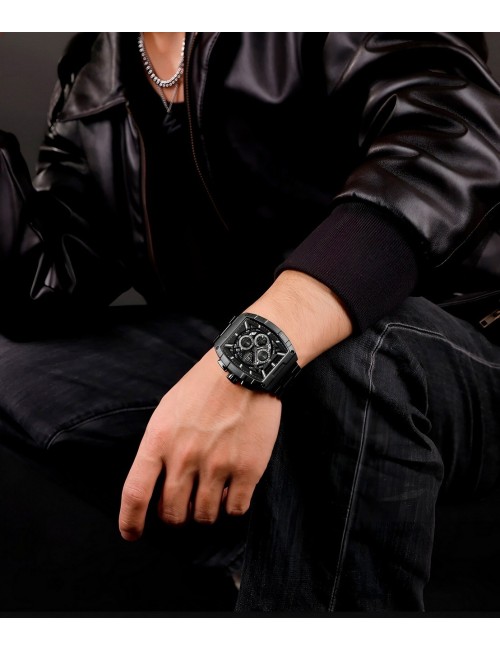 Reloj Naviforce Casual Nf8066 Crono Hombre Acero+ Estuche