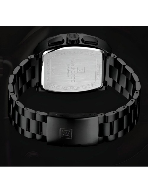 Reloj Naviforce Casual Nf8066 Crono Hombre Acero+ Estuche