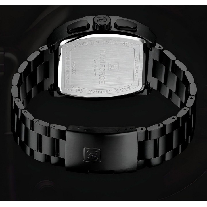 Reloj Naviforce Casual Nf8066 Crono Hombre Acero+ Estuche