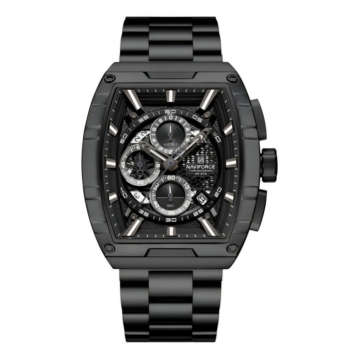 Reloj Naviforce Casual Nf8066 Crono Hombre Acero+ Estuche