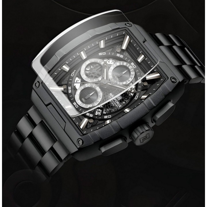 Reloj Naviforce Casual Nf8066 Crono Hombre Acero+ Estuche