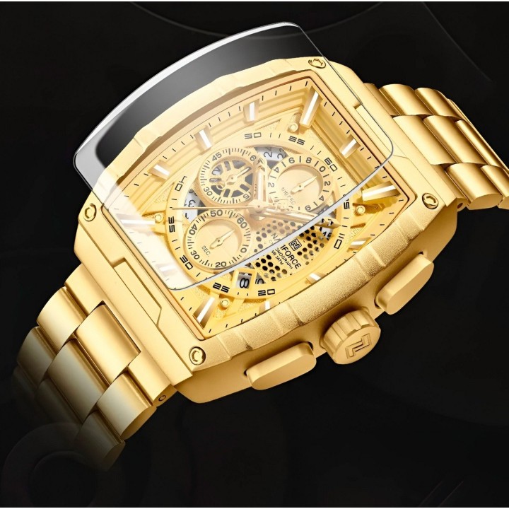 Reloj Naviforce Casual Nf8066 Crono Hombre Acero+ Estuche