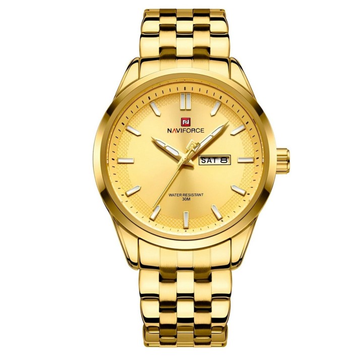 Reloj Naviforce Casual Nf9203 Crono Hombre Acero+ Estuche