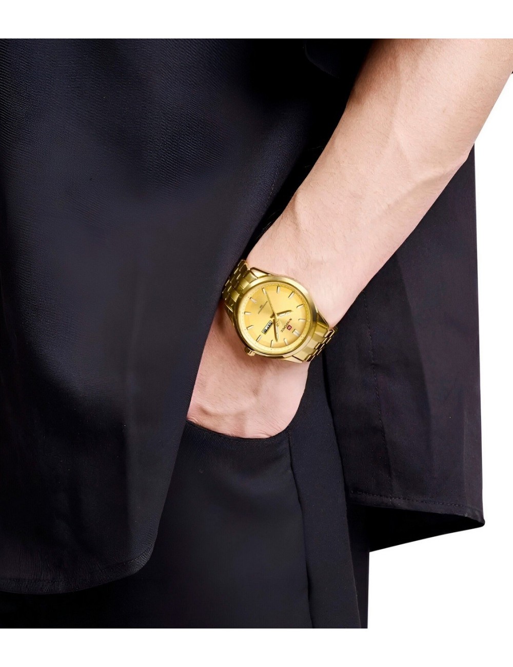 Reloj Naviforce Casual Nf9203 Crono Hombre Acero+ Estuche