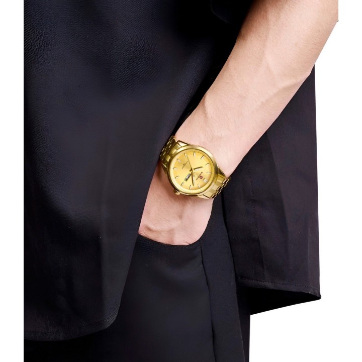 Reloj Naviforce Casual Nf9203 Crono Hombre Acero+ Estuche
