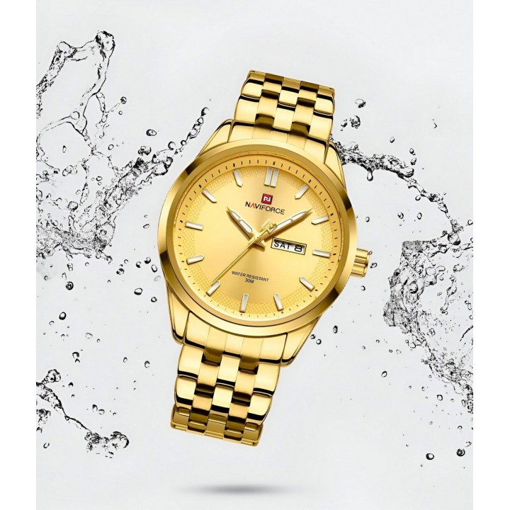 Reloj Naviforce Casual Nf9203 Crono Hombre Acero+ Estuche