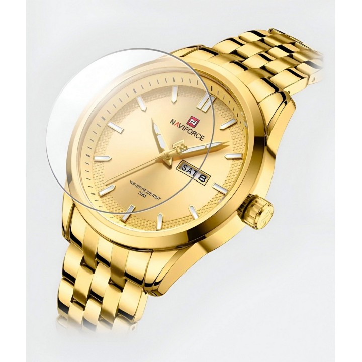 Reloj Naviforce Casual Nf9203 Crono Hombre Acero+ Estuche