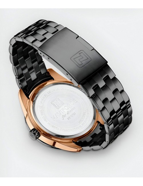 Reloj Naviforce Casual Nf9203 Crono Hombre Acero+ Estuche