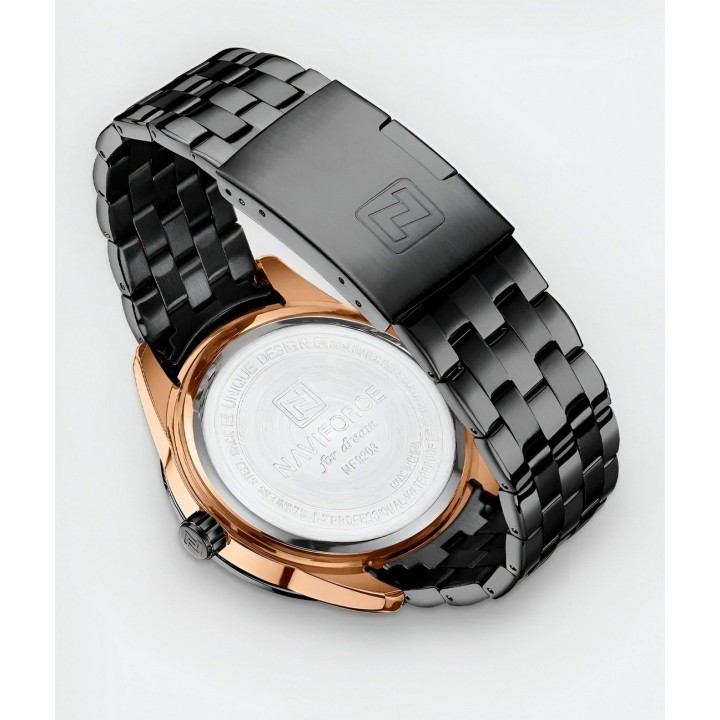 Reloj Naviforce Casual Nf9203 Crono Hombre Acero+ Estuche