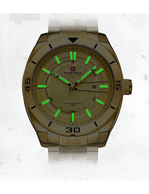 Reloj Naviforce Casual Nf9210 Crono Hombre Acero+ Estuche