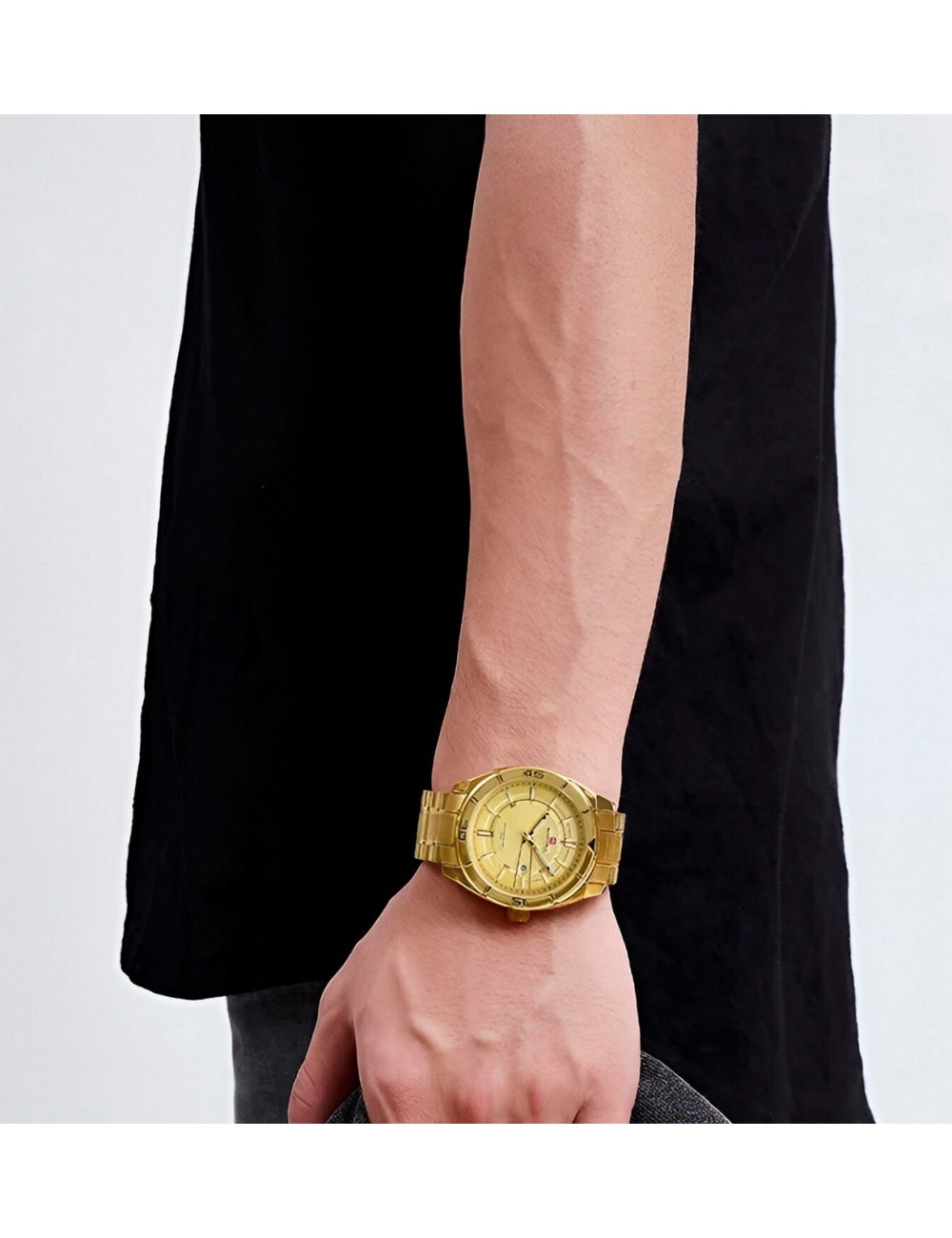 Reloj Naviforce Casual Nf9210 Crono Hombre Acero+ Estuche