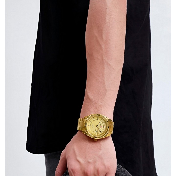 Reloj Naviforce Casual Nf9210 Crono Hombre Acero+ Estuche