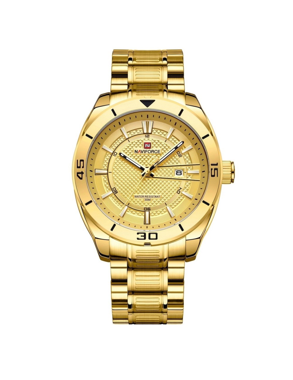 Reloj Naviforce Casual Nf9210 Crono Hombre Acero+ Estuche