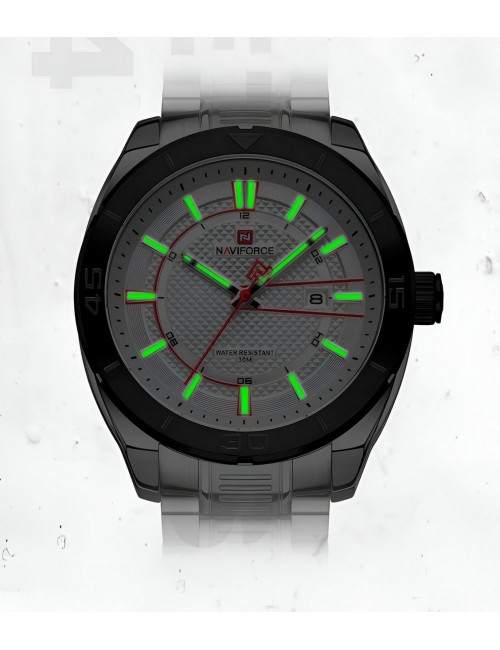 Reloj Naviforce Casual Nf9210 Crono Hombre Acero+ Estuche