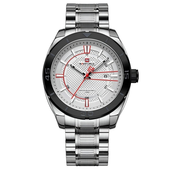 Reloj Naviforce Casual Nf9210 Crono Hombre Acero+ Estuche