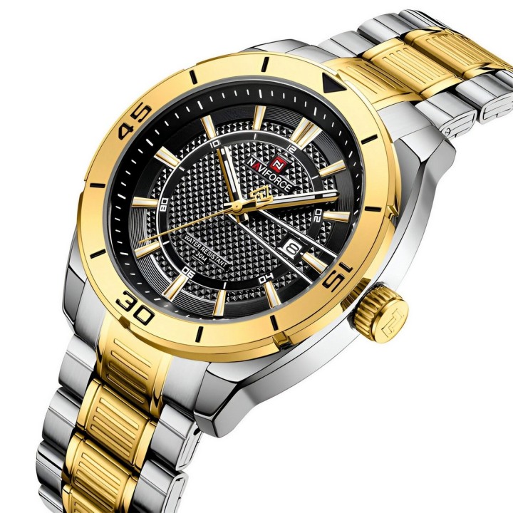 Reloj Naviforce Casual Nf9210 Crono Hombre Acero+ Estuche