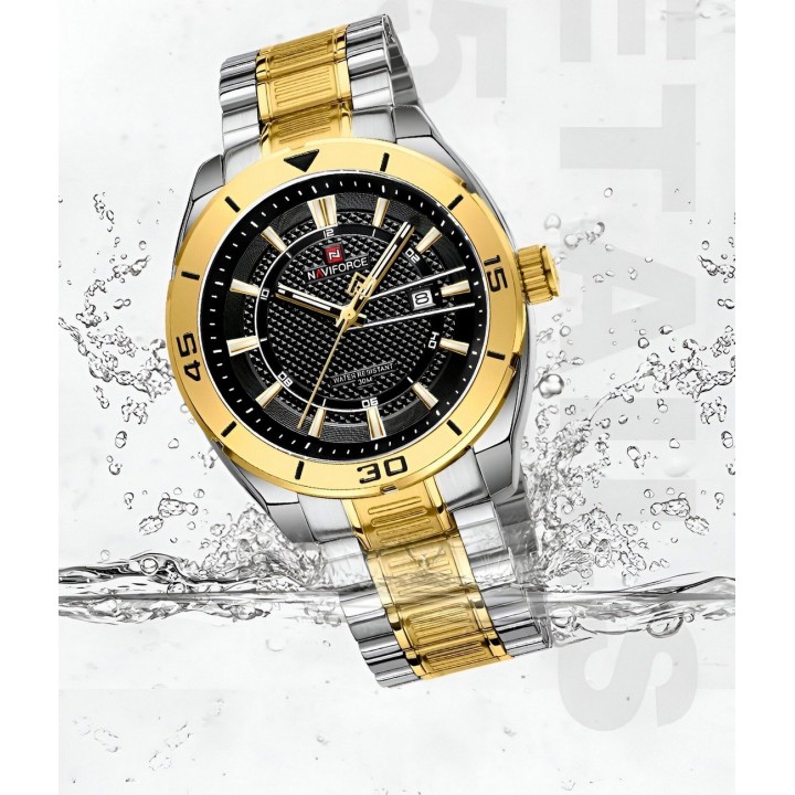 Reloj Naviforce Casual Nf9210 Crono Hombre Acero+ Estuche