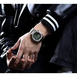 Reloj Naviforce Casual Nf9216s Digital Hombre Acero+ Estuche