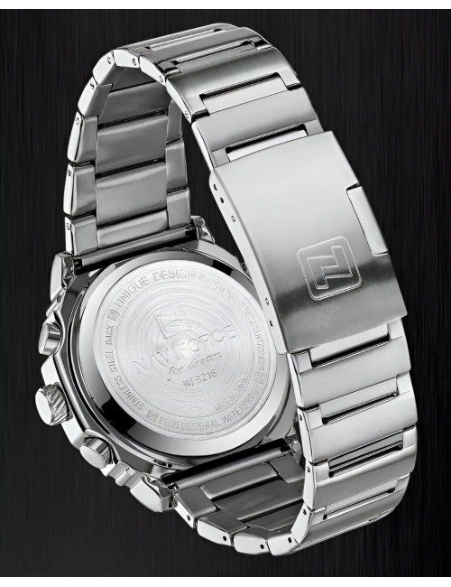 Reloj Naviforce Casual Nf9216s Digital Hombre Acero+ Estuche