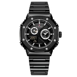 Reloj Naviforce Casual Nf9216s Digital Hombre Acero+ Estuche