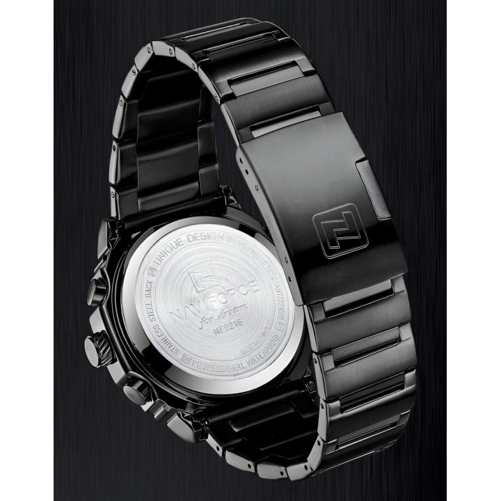 Reloj Naviforce Casual Nf9216s Digital Hombre Acero+ Estuche