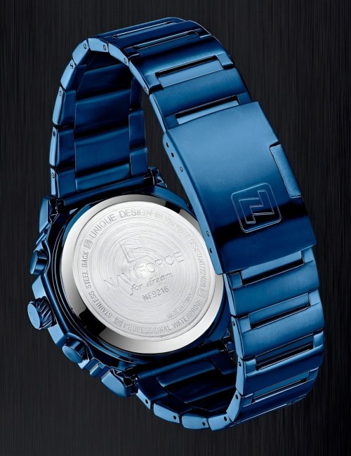 Reloj Naviforce Casual Nf9216s Digital Hombre Acero+ Estuche
