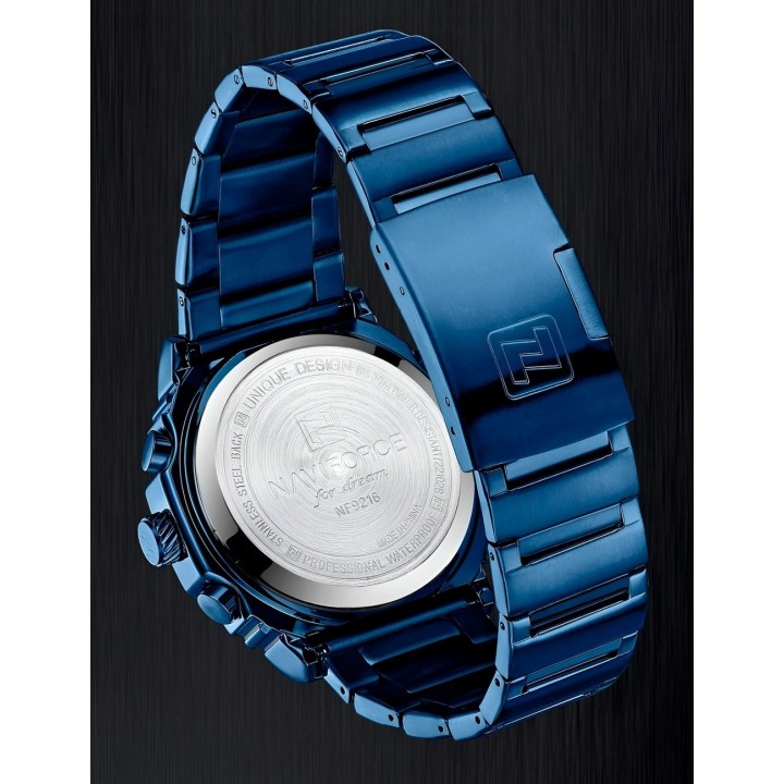 Reloj Naviforce Casual Nf9216s Digital Hombre Acero+ Estuche