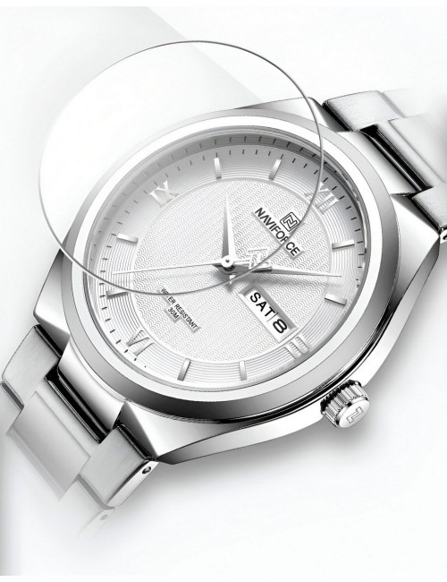 Reloj Naviforce Casual Nf8030 Crono Hombre Acero+ Estuche