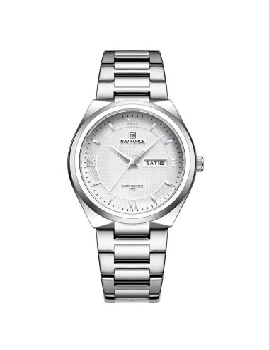 Reloj Naviforce Casual Nf8030 Crono Hombre Acero+ Estuche