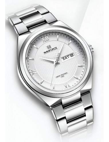 Reloj Naviforce Casual Nf8030 Crono Hombre Acero+ Estuche