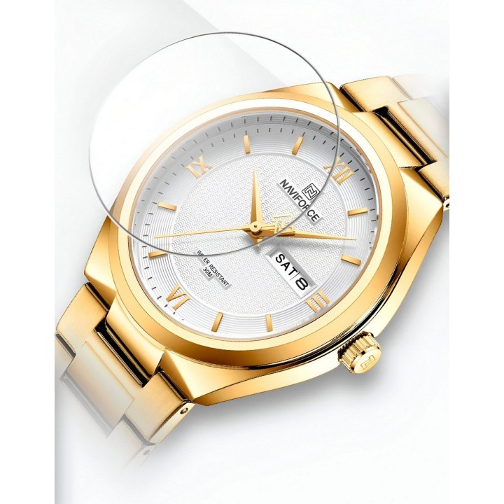 Reloj Naviforce Casual Nf8030 Crono Hombre Acero+ Estuche