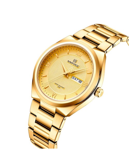 Reloj Naviforce Casual Nf8030 Crono Hombre Acero+ Estuche