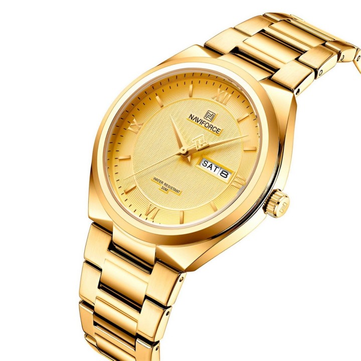 Reloj Naviforce Casual Nf8030 Crono Hombre Acero+ Estuche