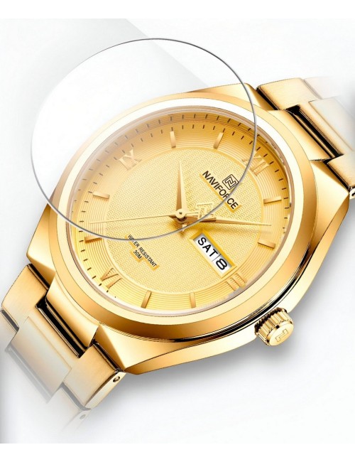 Reloj Naviforce Casual Nf8030 Crono Hombre Acero+ Estuche