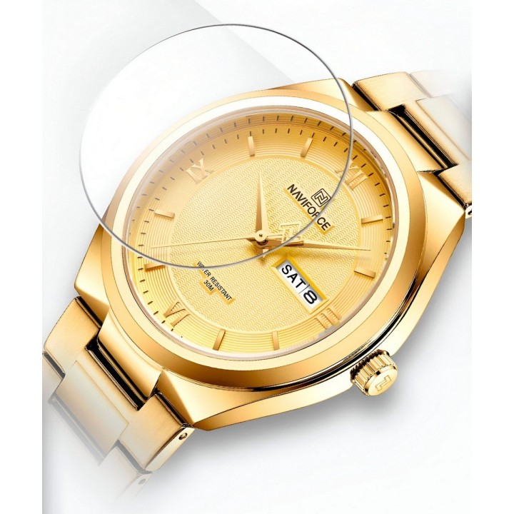 Reloj Naviforce Casual Nf8030 Crono Hombre Acero+ Estuche