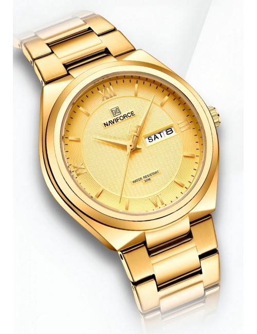 Reloj Naviforce Casual Nf8030 Crono Hombre Acero+ Estuche