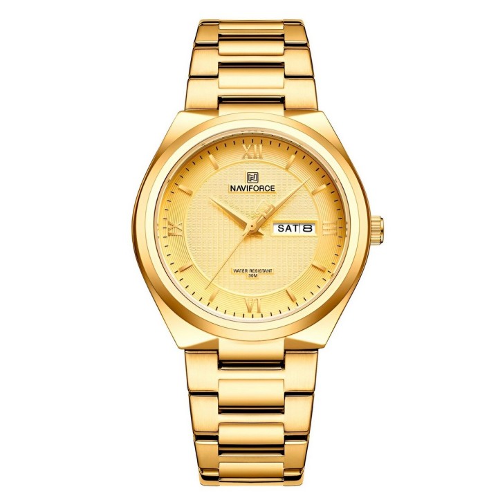 Reloj Naviforce Casual Nf8030 Crono Hombre Acero+ Estuche