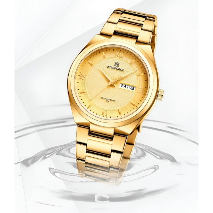 Reloj Naviforce Casual Nf8030 Crono Hombre Acero+ Estuche