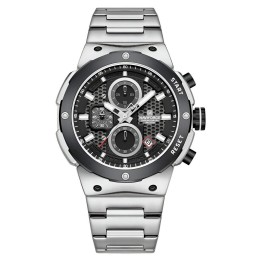 Reloj Naviforce Casual Nf8072 Crono Hombre Acero+ Estuche