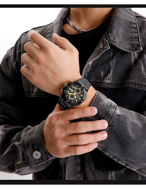 Reloj Naviforce Casual Nf8072 Crono Hombre Acero+ Estuche