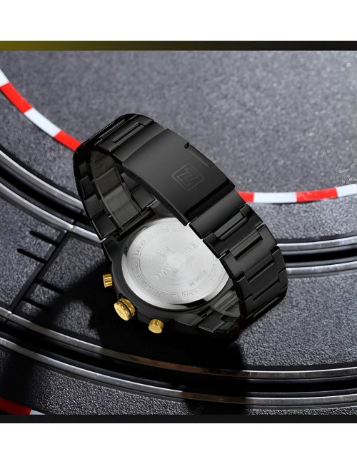 Reloj Naviforce Casual Nf8072 Crono Hombre Acero+ Estuche