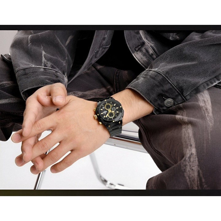 Reloj Naviforce Casual Nf8072 Crono Hombre Acero+ Estuche