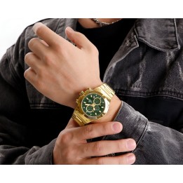Reloj Naviforce Casual Nf8072 Crono Hombre Acero+ Estuche