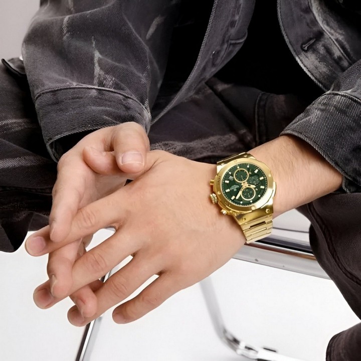 Reloj Naviforce Casual Nf8072 Crono Hombre Acero+ Estuche