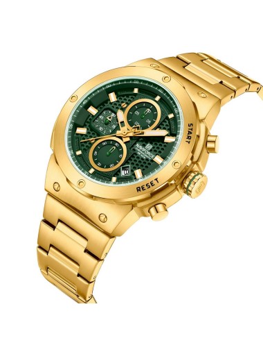 Reloj Naviforce Casual Nf8072 Crono Hombre Acero+ Estuche