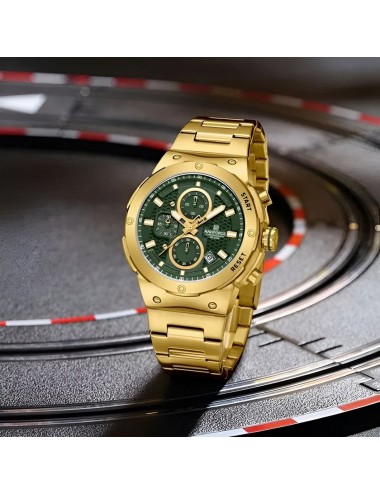 Reloj Naviforce Casual Nf8072 Crono Hombre Acero+ Estuche
