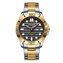 Reloj Naviforce Casual Nf9198 Crono Hombre Acero+ Estuche